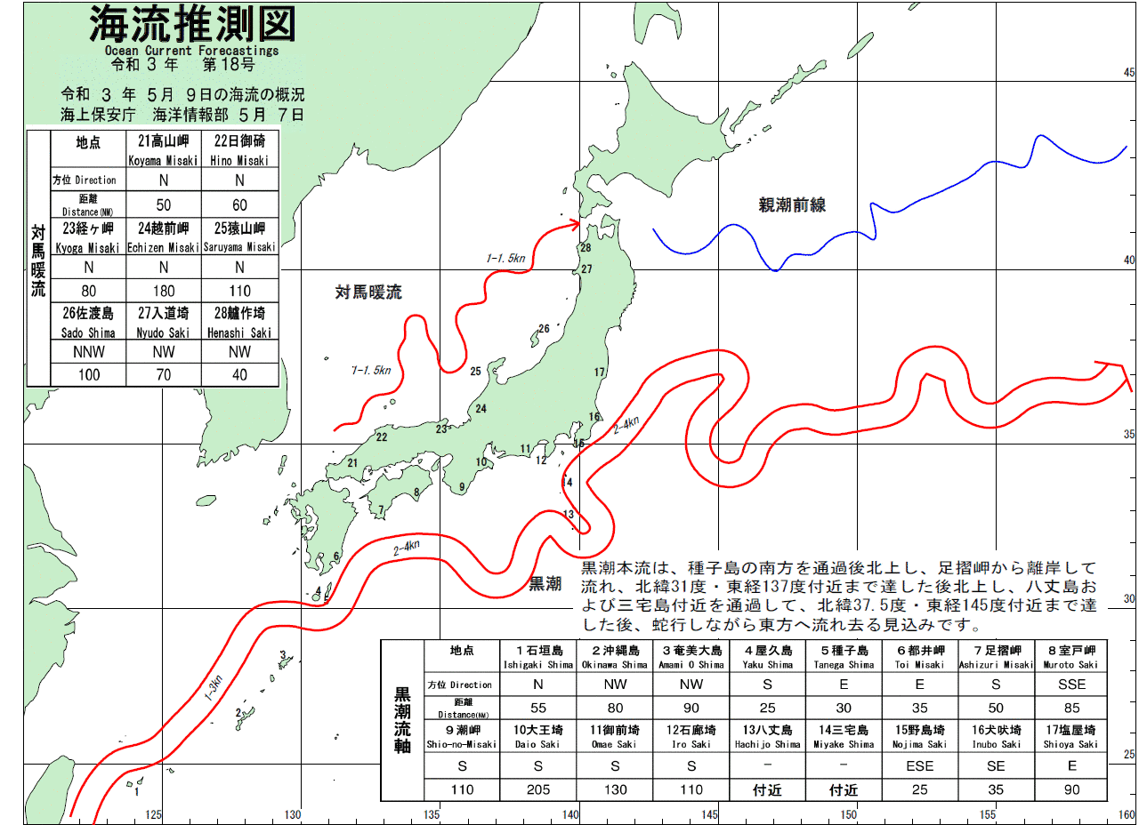 海流推測図